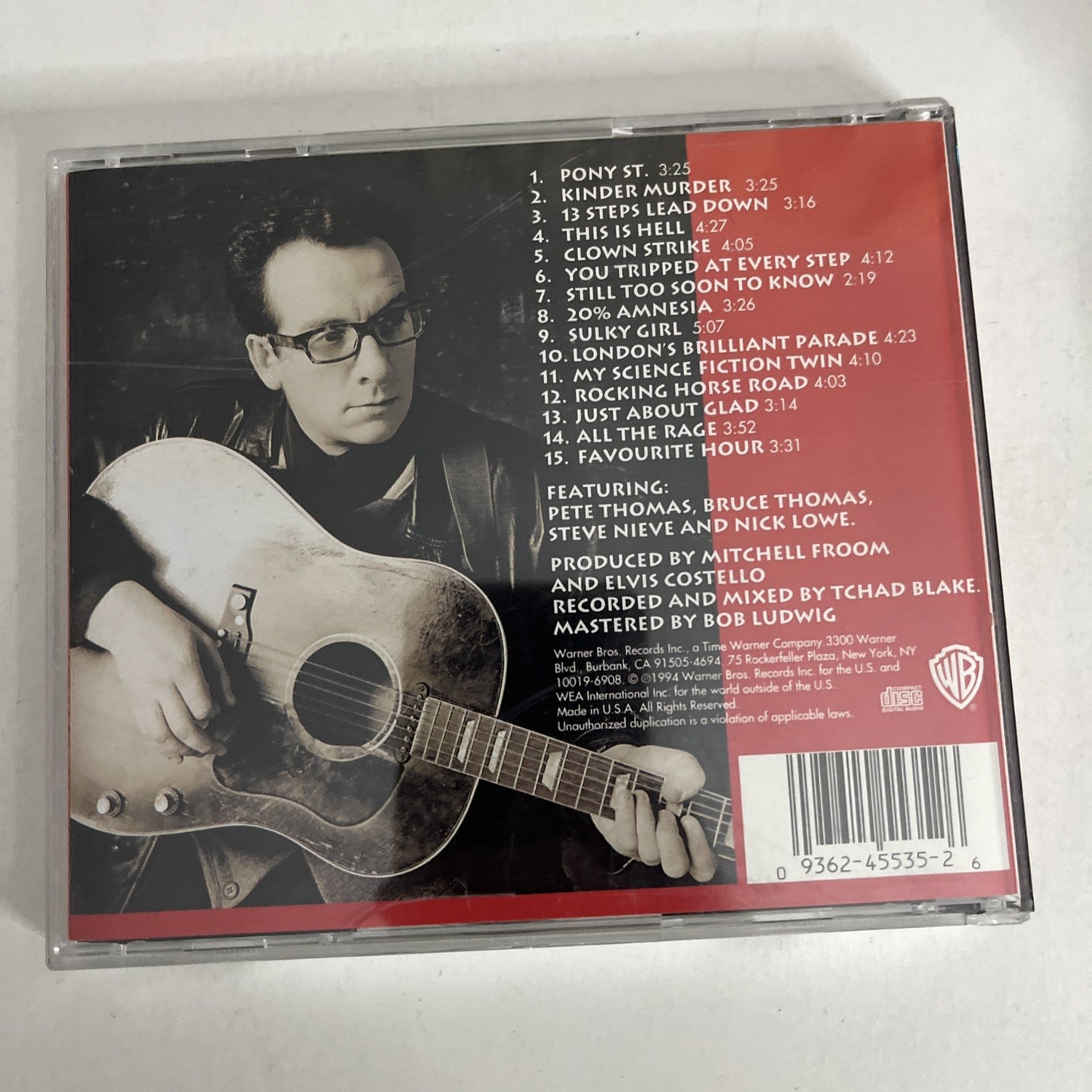 Elvis Costello – Brutal Youth (CD, 1994) Australasia 9362455352