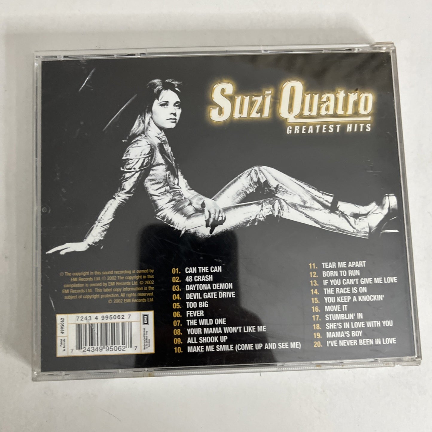 Suzi Quatro – Greatest Hits (CD, 2002) Australia 72434 99506 2 7