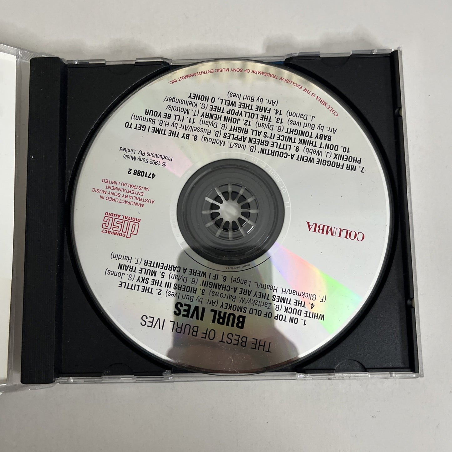 Burl Ives – The Best Of Burl Ives (CD, 1992) Australia 471088 2