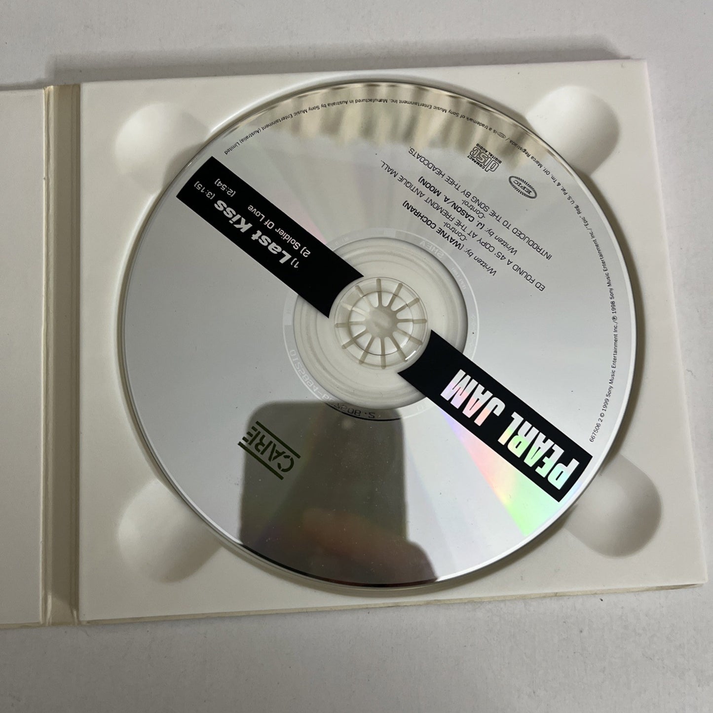 Pearl Jam – Last Kiss (CD, 1999) Australia  Digipak 667506 2