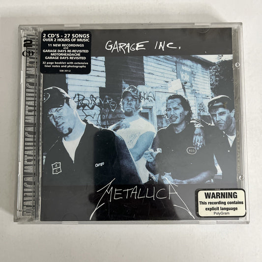 Metallica – Garage Inc. (CD, 1998) 2-Disc Album 538 351-2