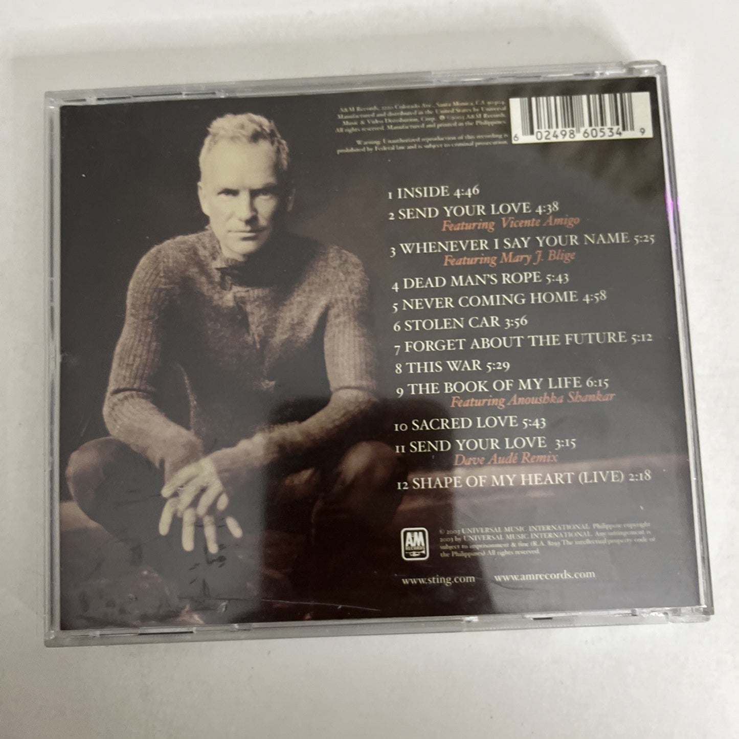 Sting – Sacred Love (CD, 2003) Australia 9860534