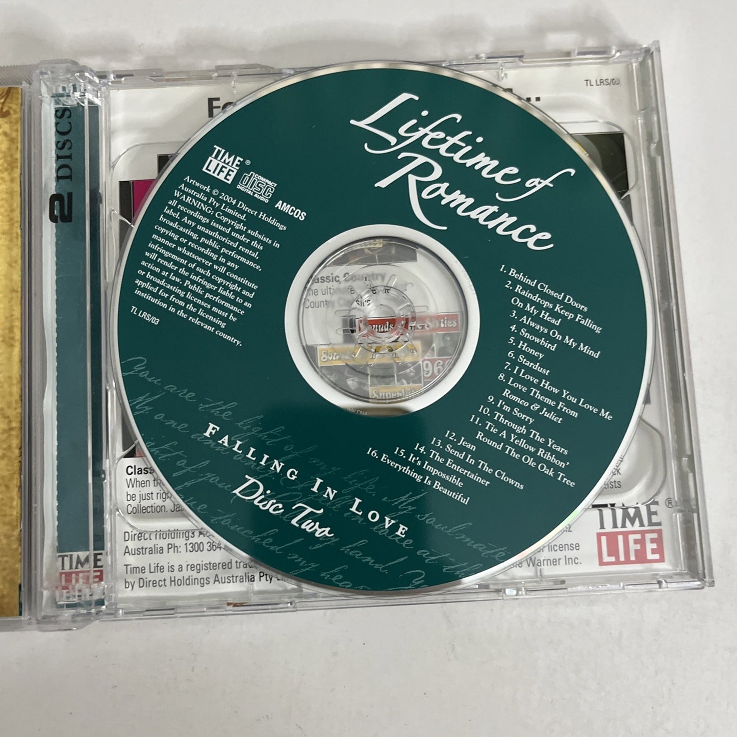 Various – Lifetime Of Romance - Falling In Love (CD, 2004) 2-Disc TL LRS/03