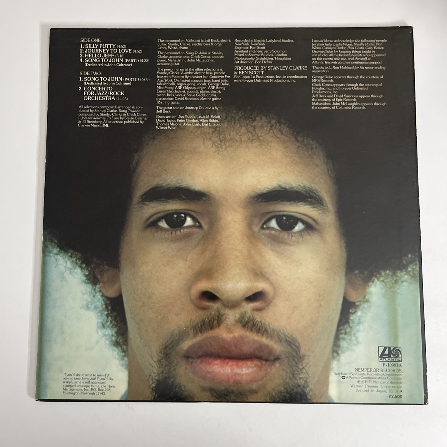 Stanley Clarke – Journey To Love (Vinyl, 1975) Japan P-10081A