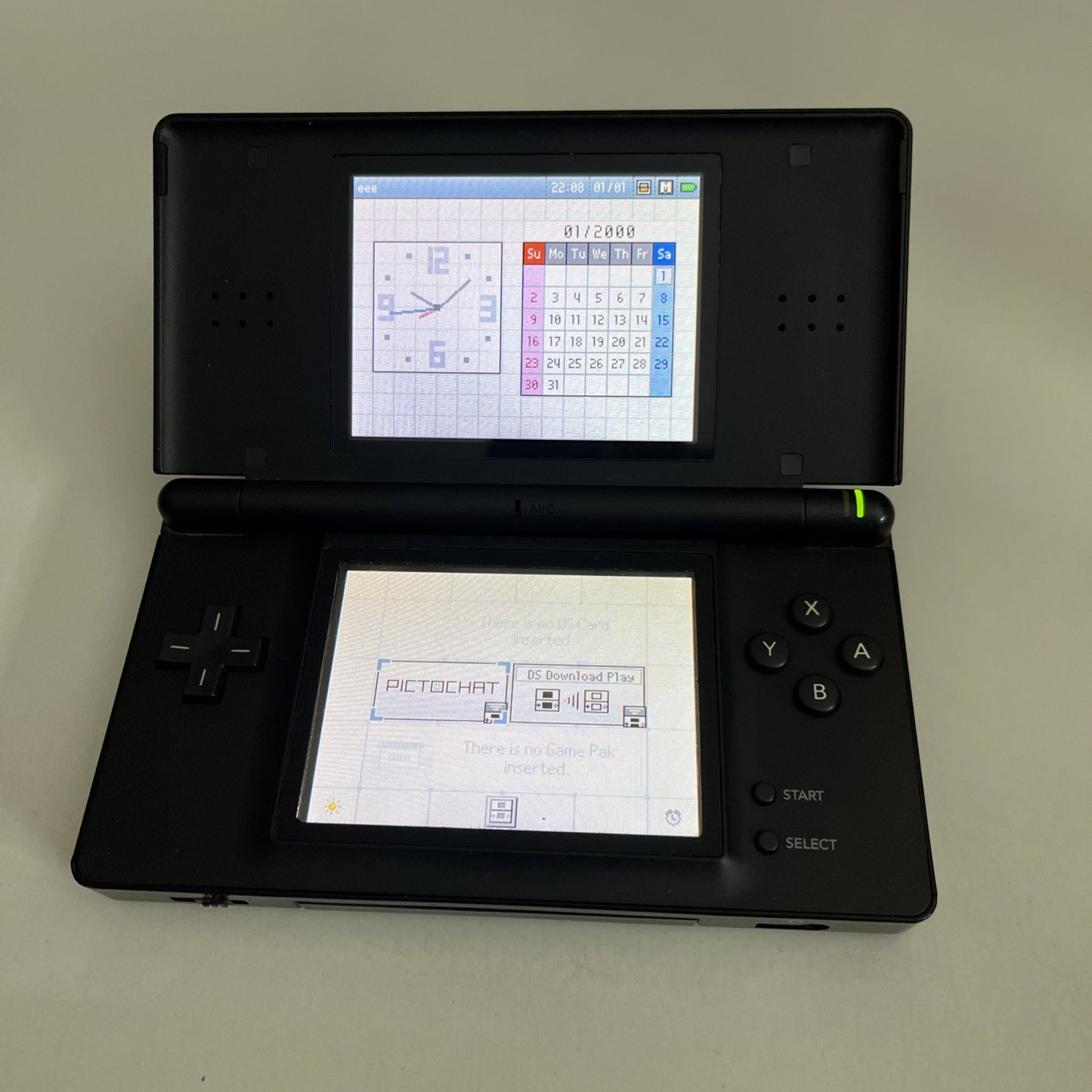 Nintendo DS Lite Onyx Black Handheld Console With Charger USG-001