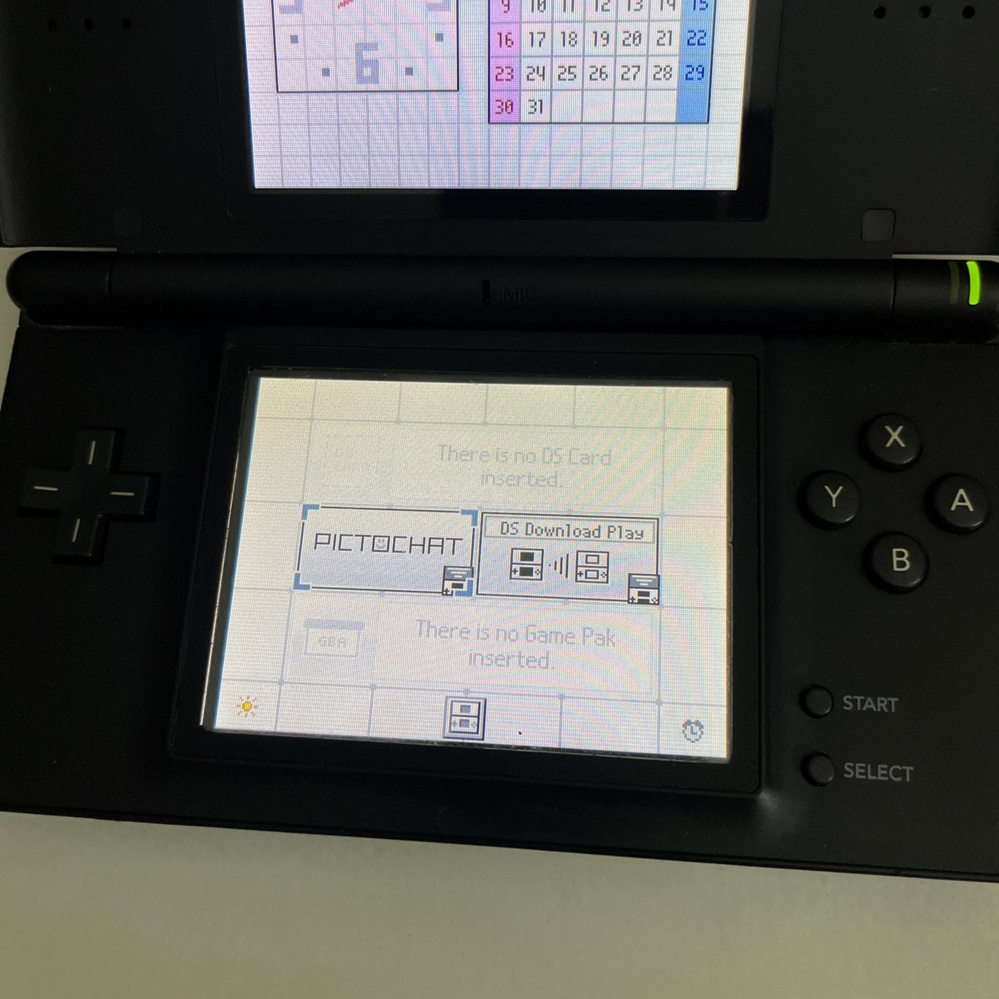 Nintendo DS Lite Onyx Black Handheld Console With Charger USG-001