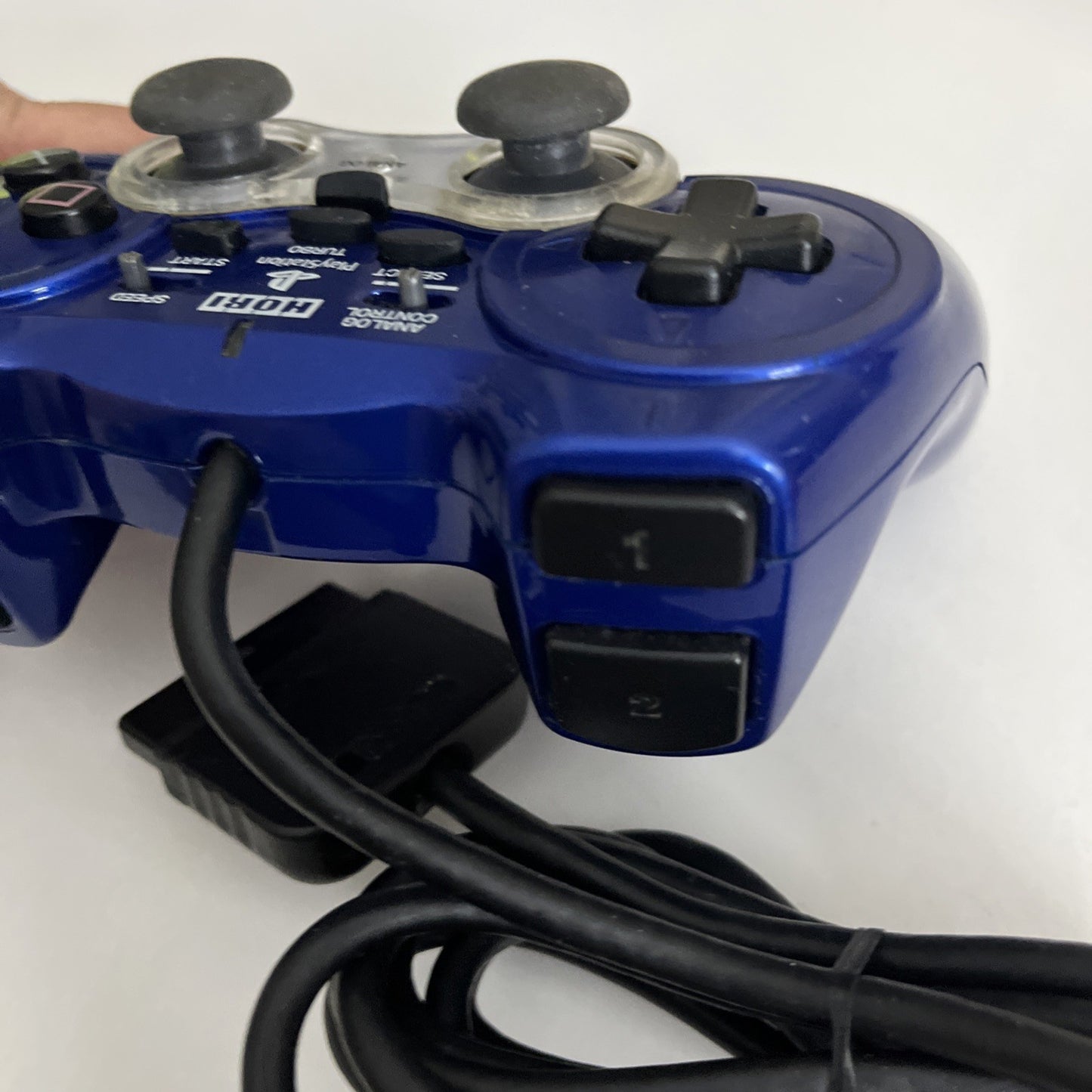 Hori PS2 Analog SindouPad 2 Fighting PlayStation Controller Blue Turbo Function