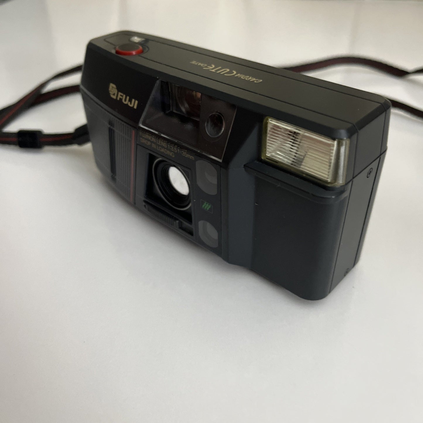 Fuji Cardia Cute Date Point & Shoot 35mm Film Camera with Flash *Film Door Open