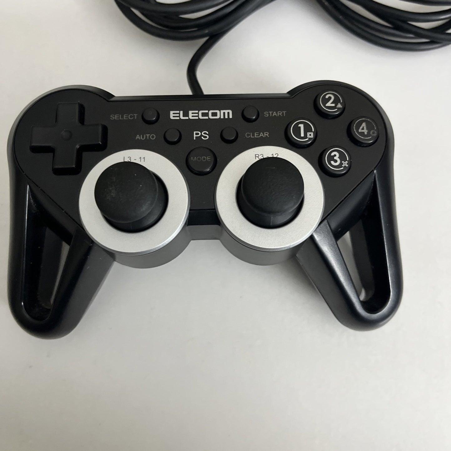 Elecom PlayStation PS3 PC Controller Autofire Wired USB JC-GMU3312SPBK