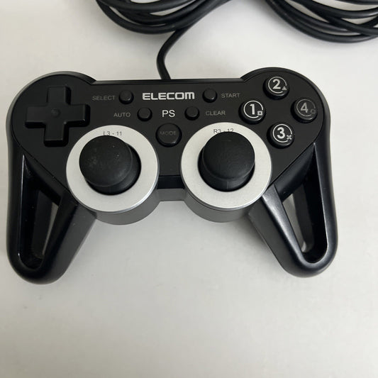 Elecom PlayStation PS3 PC Controller Autofire Wired USB JC-GMU3312SPBK