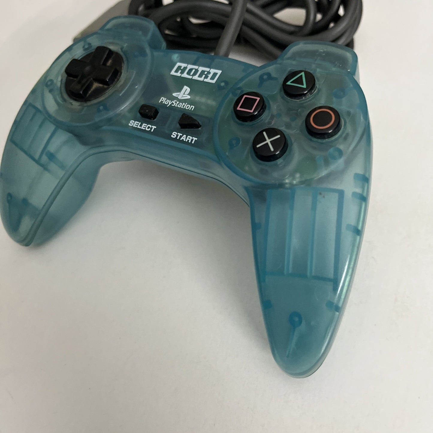 Hori Horipad II Sony PlayStation PS1 Controller Clear Blue