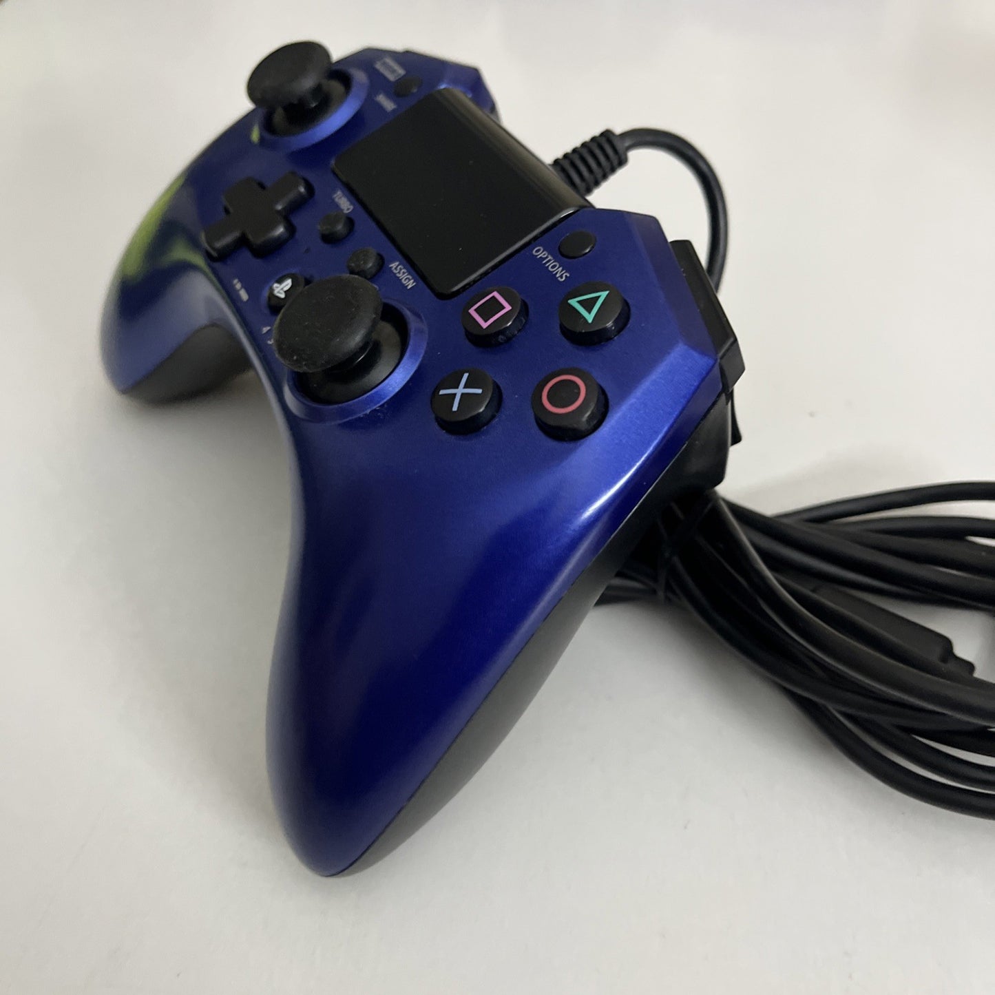 Hori Horipad FPS+ Sony PS4 PS3 Controller Rapid Fire Function USB Wired Blue