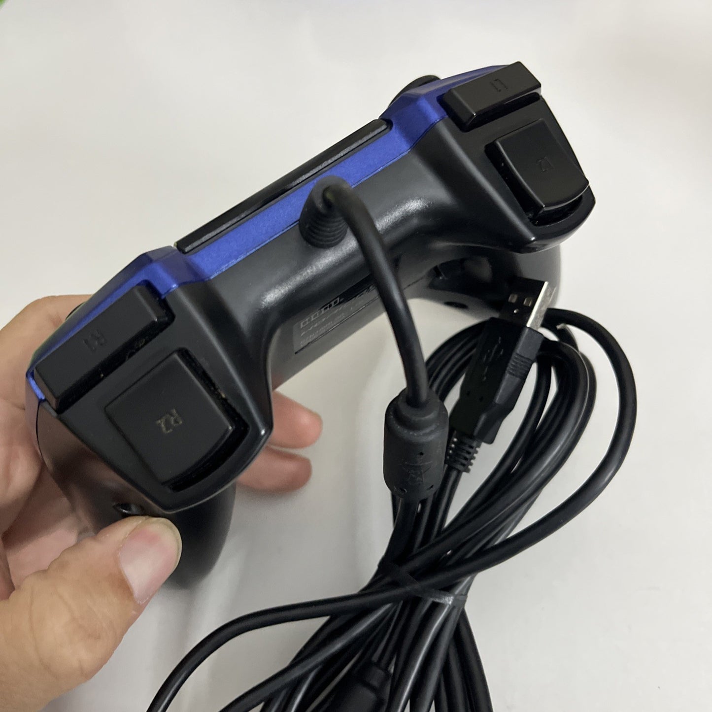 Hori Horipad FPS+ Sony PS4 PS3 Controller Rapid Fire Function USB Wired Blue