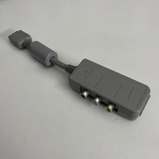 Official Genuine Sony PlayStation AV Multi Out Adapter SCPH-1100 For PS1 PS2 PS3