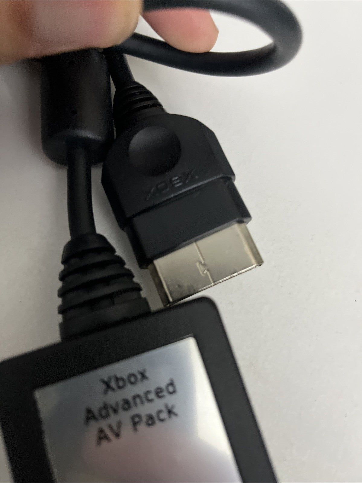 Genuine Microsoft XBOX Original Advanced AV Pack RCA S-Video Optical X08-48665