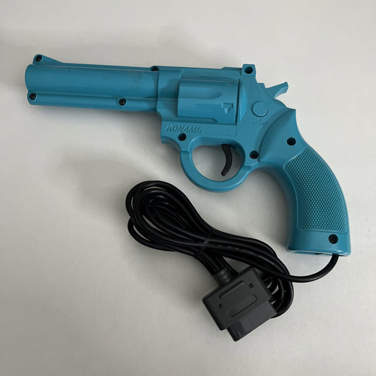 Konami Justifier Light Gun Controller For Super Nintendo SNES Blue JE510 1993