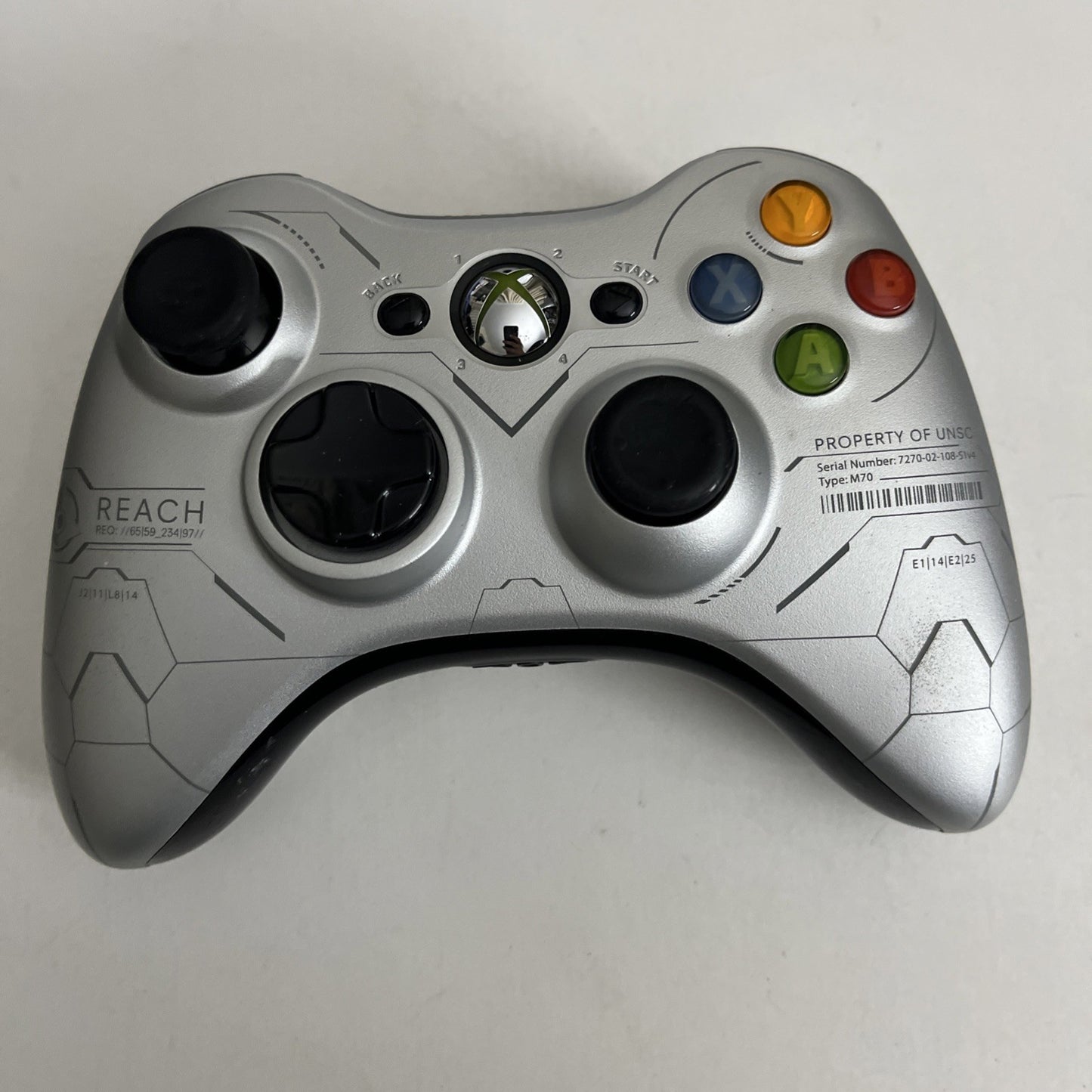 Genuine Official Microsoft Halo Reach Xbox 360 Controller X855085-001 Model 1403