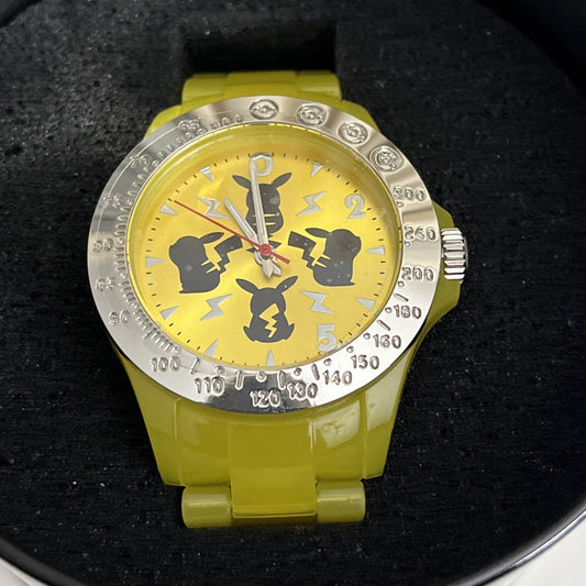 Official Pikachu Pokemon Wristwatch Yellow Analog Watch 1025009  NEW