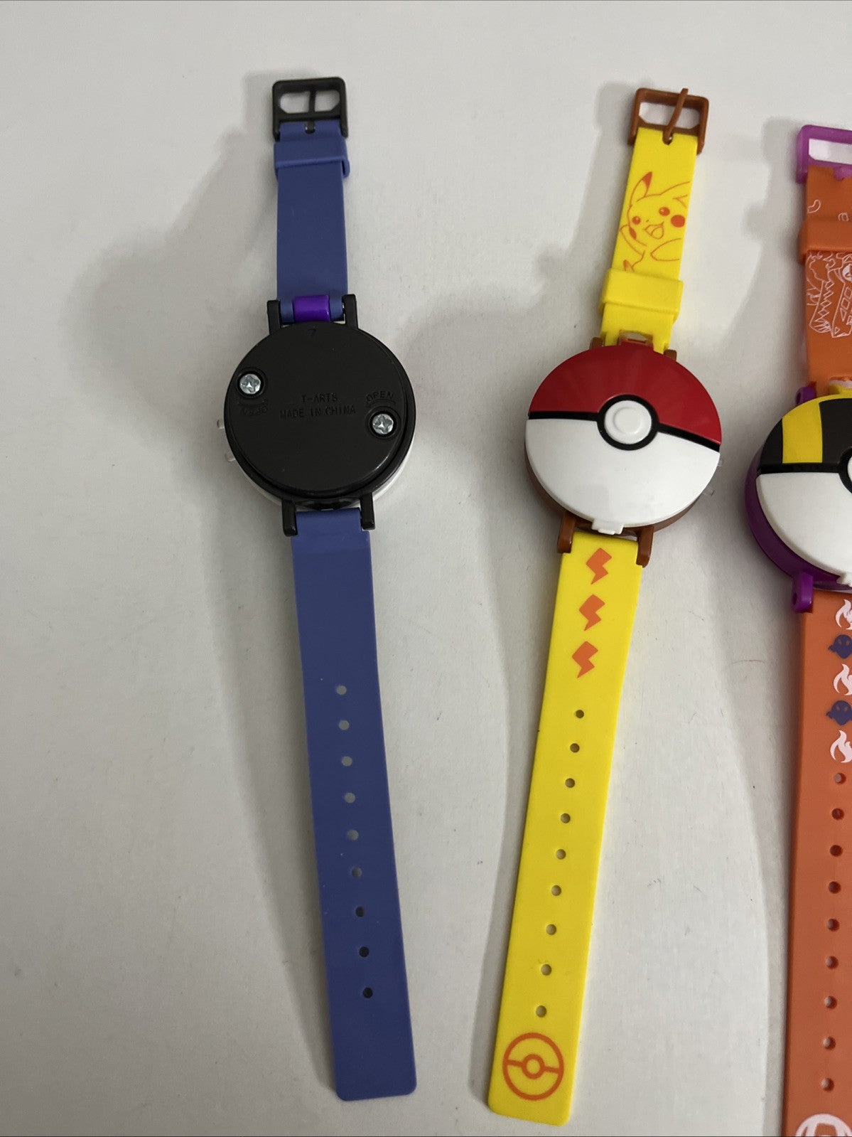3x Official Pokemon Watches Miraidon, Pikachu, Skeledirge For Kids