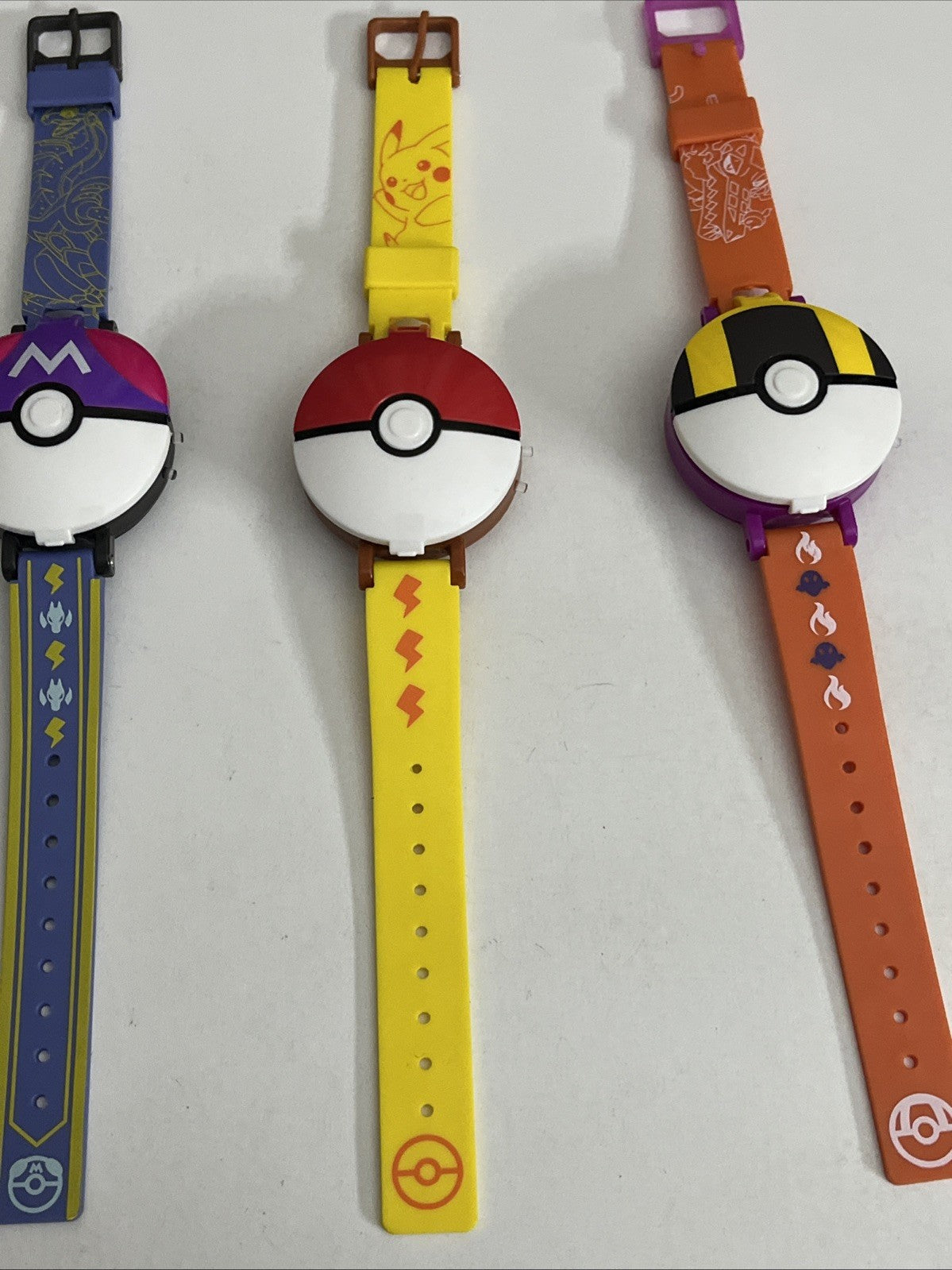 3x Official Pokemon Watches Miraidon, Pikachu, Skeledirge For Kids