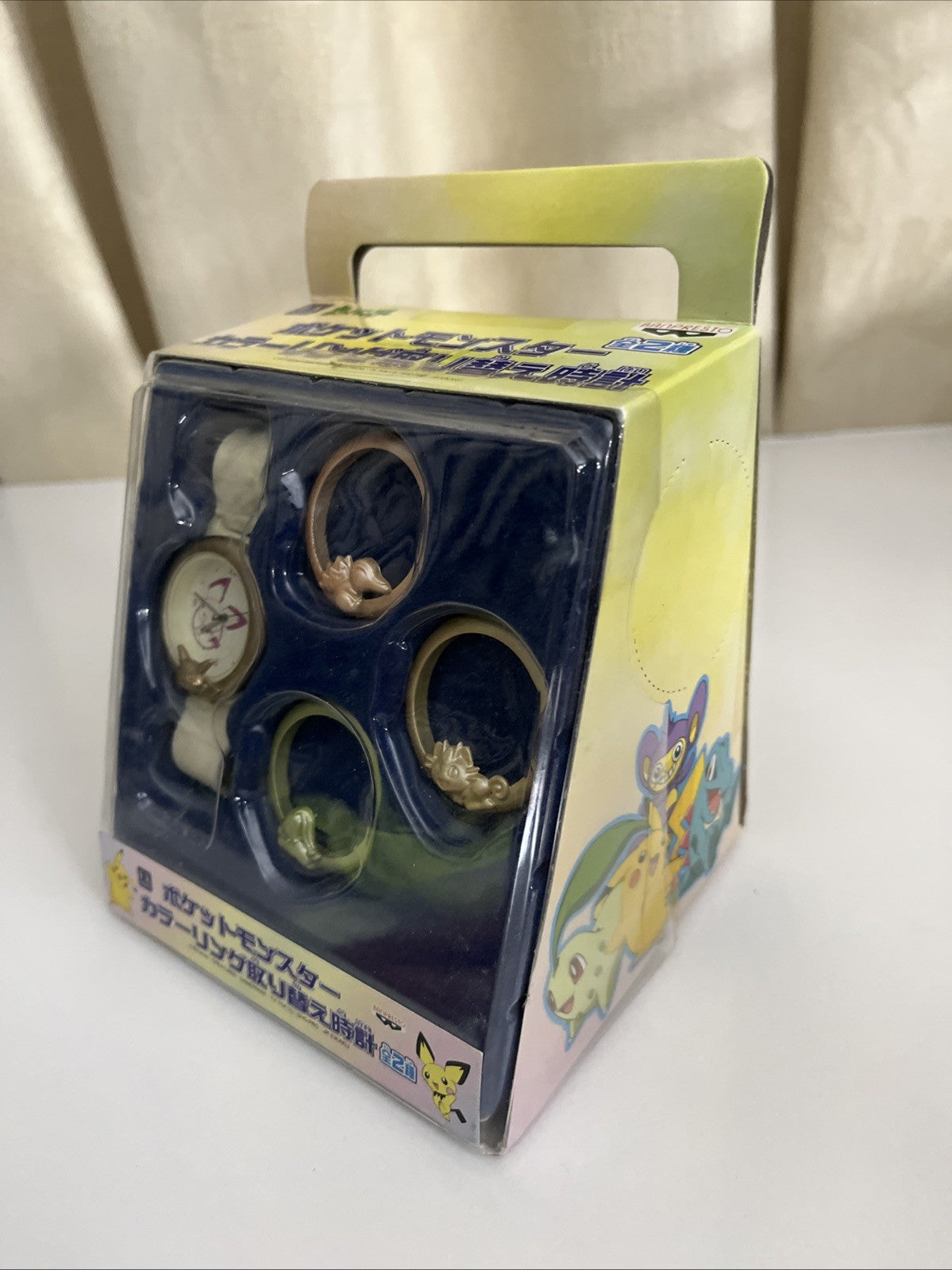 Banpresto Pokemon Color Ring Watch Interchangeable Faces Japan 2001 NEW 71504