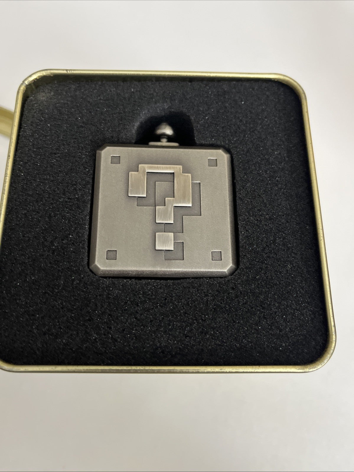 Official Genuine Nintendo Super Mario Bros Fire Block Pocket Watch