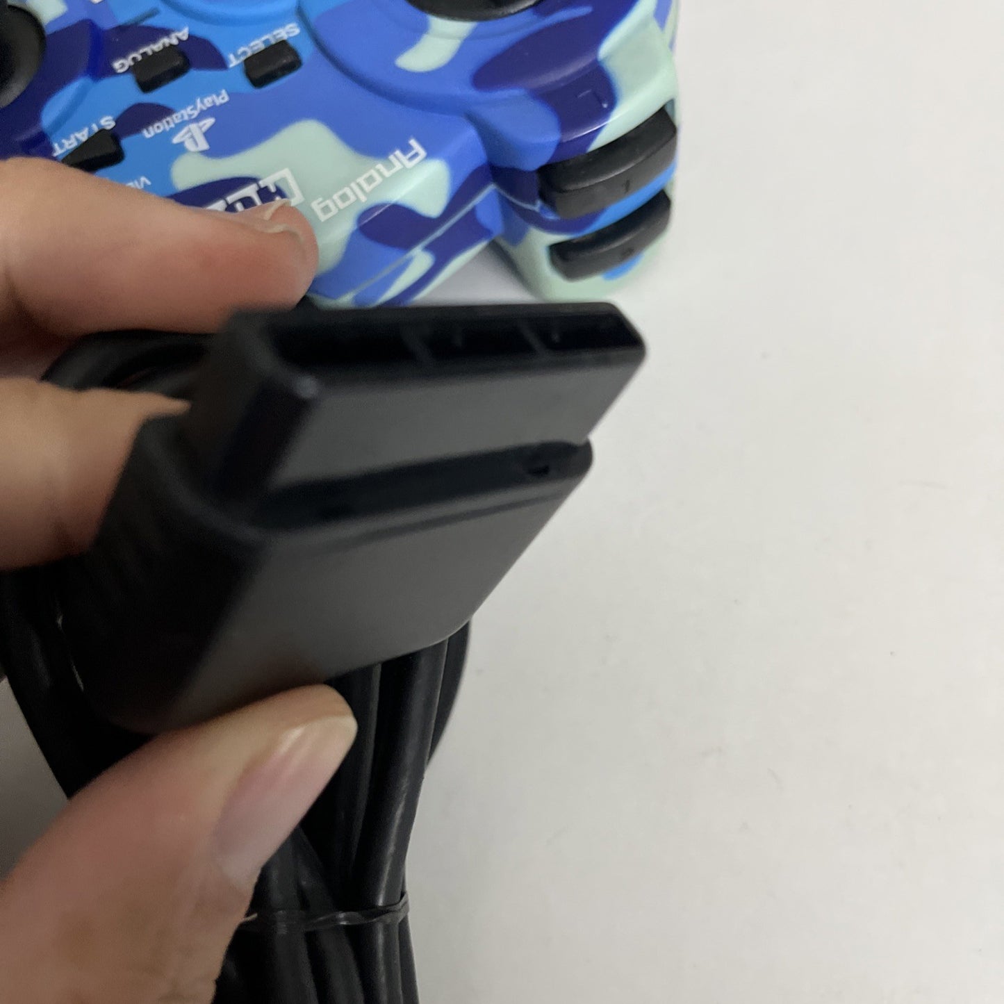 Hori Sony PlayStation Analog Sindou Pad 2 PS2 PS1 Controller Camo Blue
