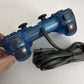 Genuine Sony PlayStation PS1 PS2 Dual Shock Controller Clear Blue SCPH-1200