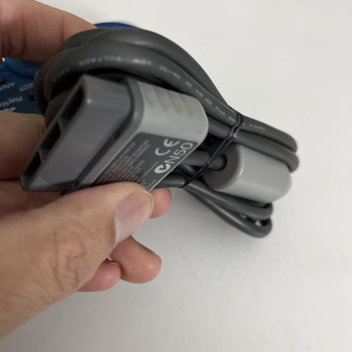 Genuine Sony PlayStation PS1 PS2 Dual Shock Controller Clear Blue SCPH-1200