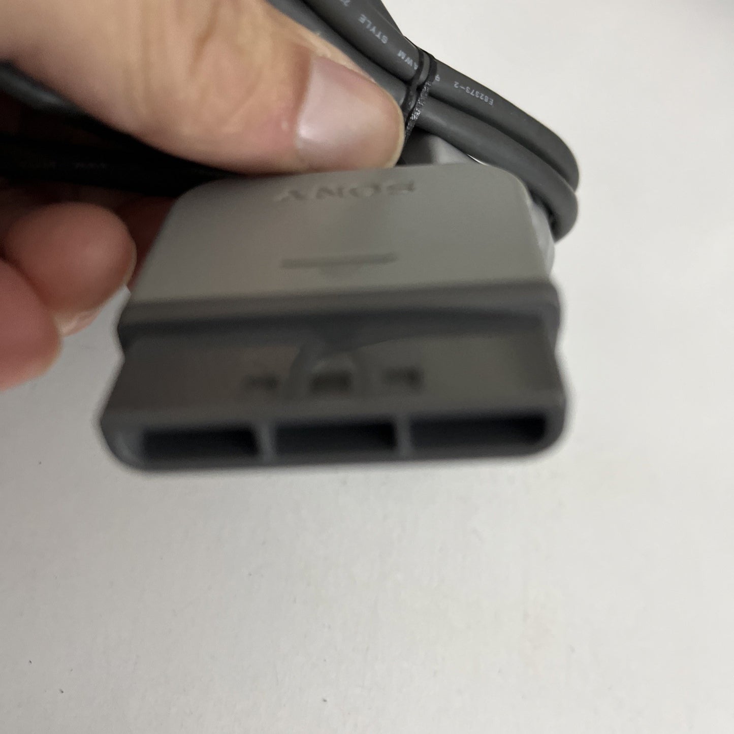 Genuine Sony PlayStation PS1 PS2 Dual Shock Controller Clear Blue SCPH-1200