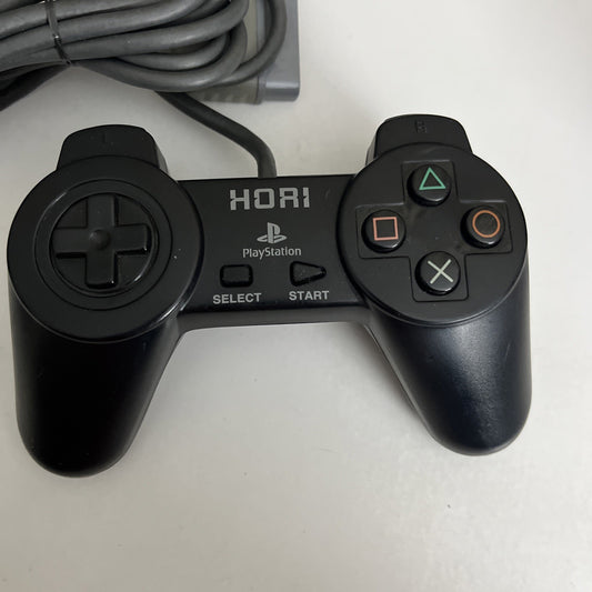 Hori PS1 Sony PlayStation Controller Gamepad Black SLPH 00030