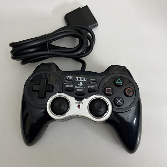 Hori Analog Sindou Pad 2 Turbo Sony PlayStation Controller Black For PS2 PS1