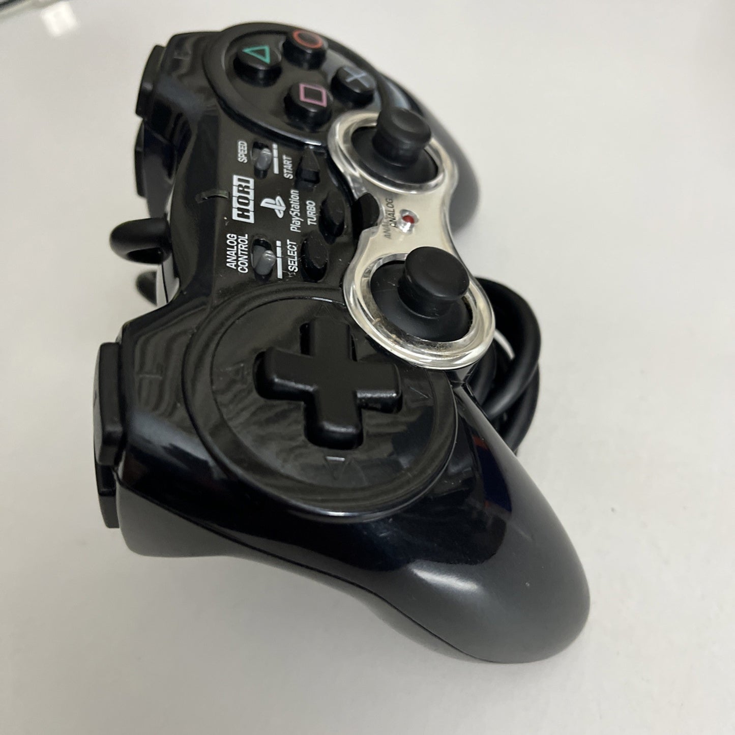 Hori Analog Sindou Pad 2 Turbo Sony PlayStation Controller Black For PS2 PS1