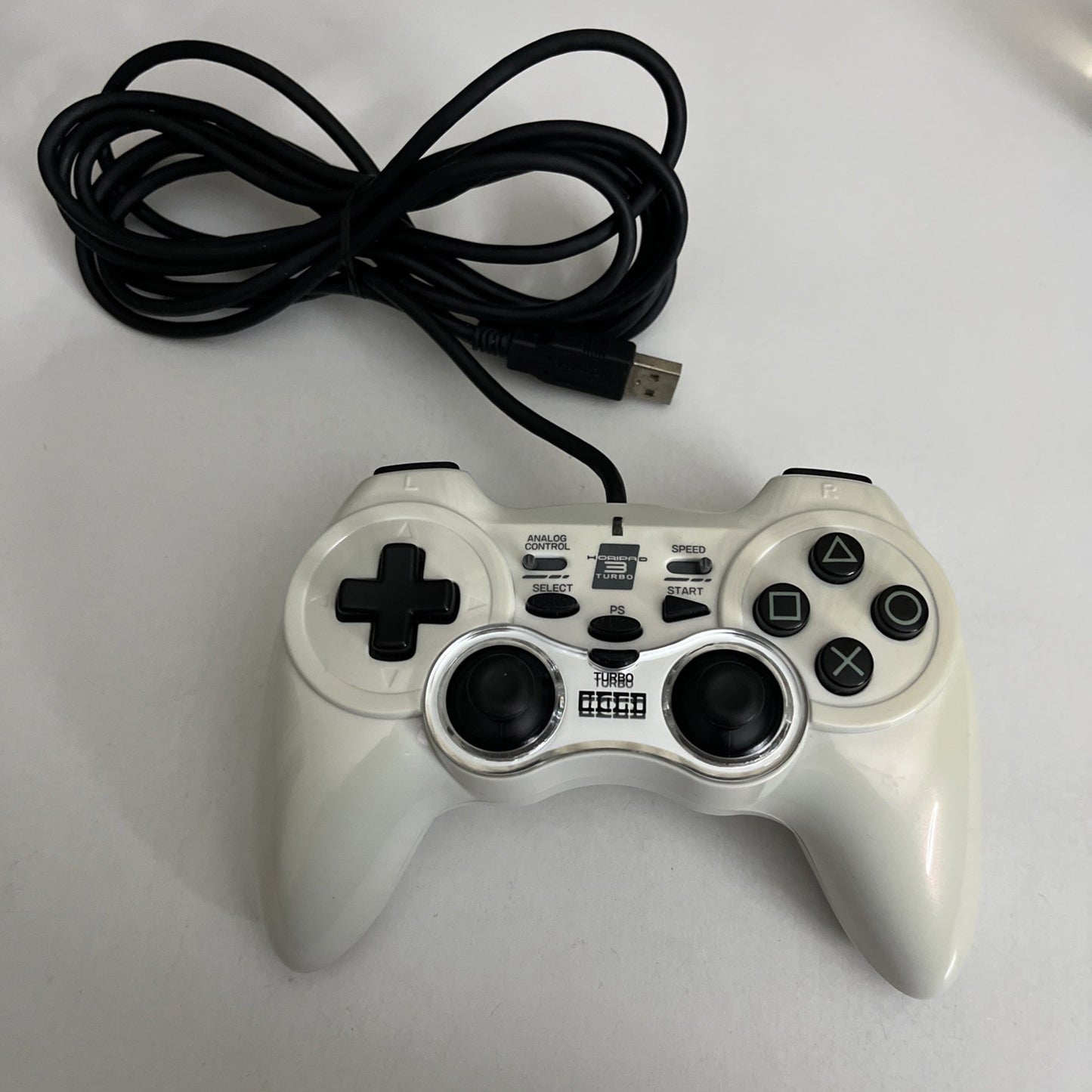 Hori Sony PS3 Horipad 3 Turbo PS3 PlayStation 3 Controller Rapid Fire White