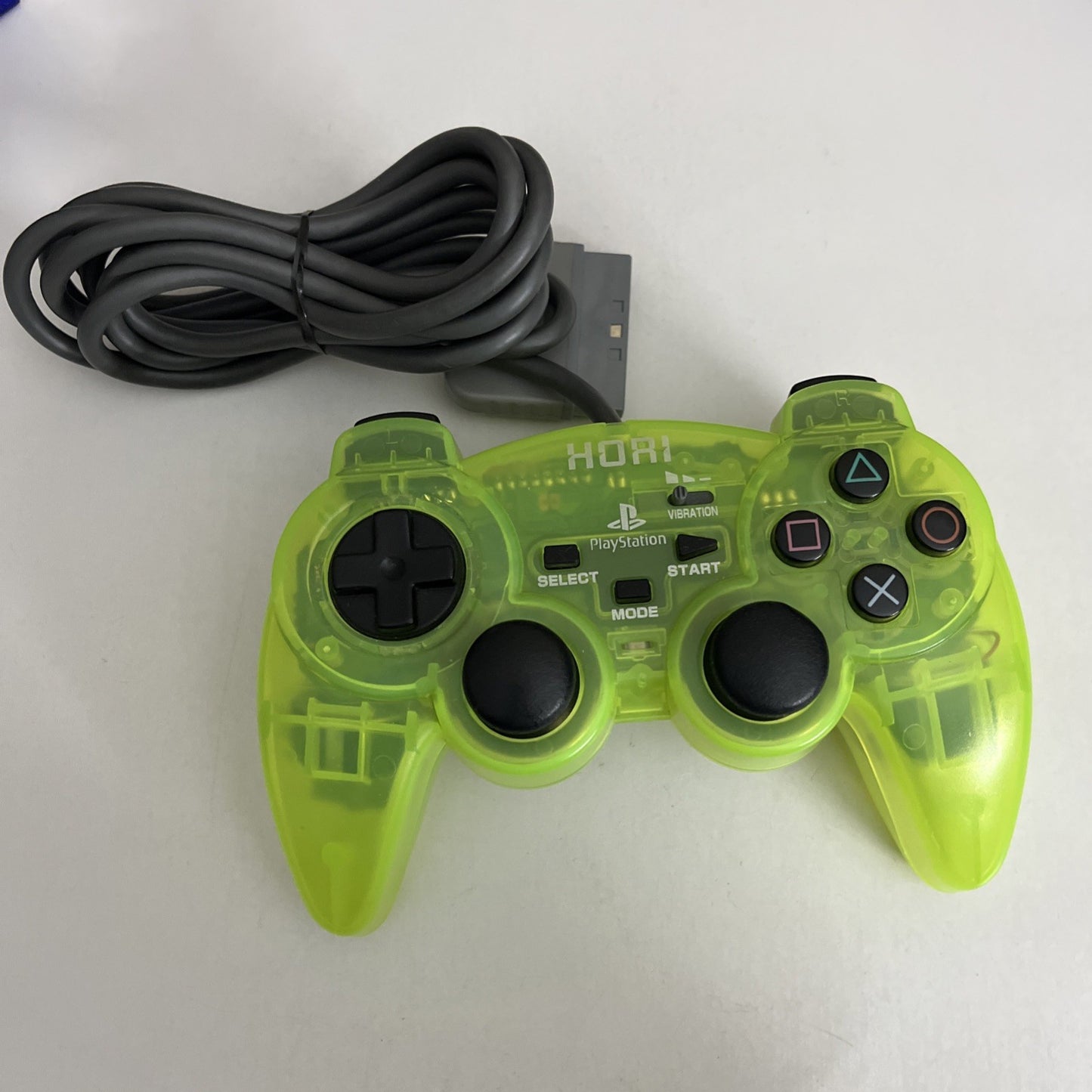 Hori Sony PlayStation Analog Sindou Fighting Controller Lime Yellow SLPH 000125