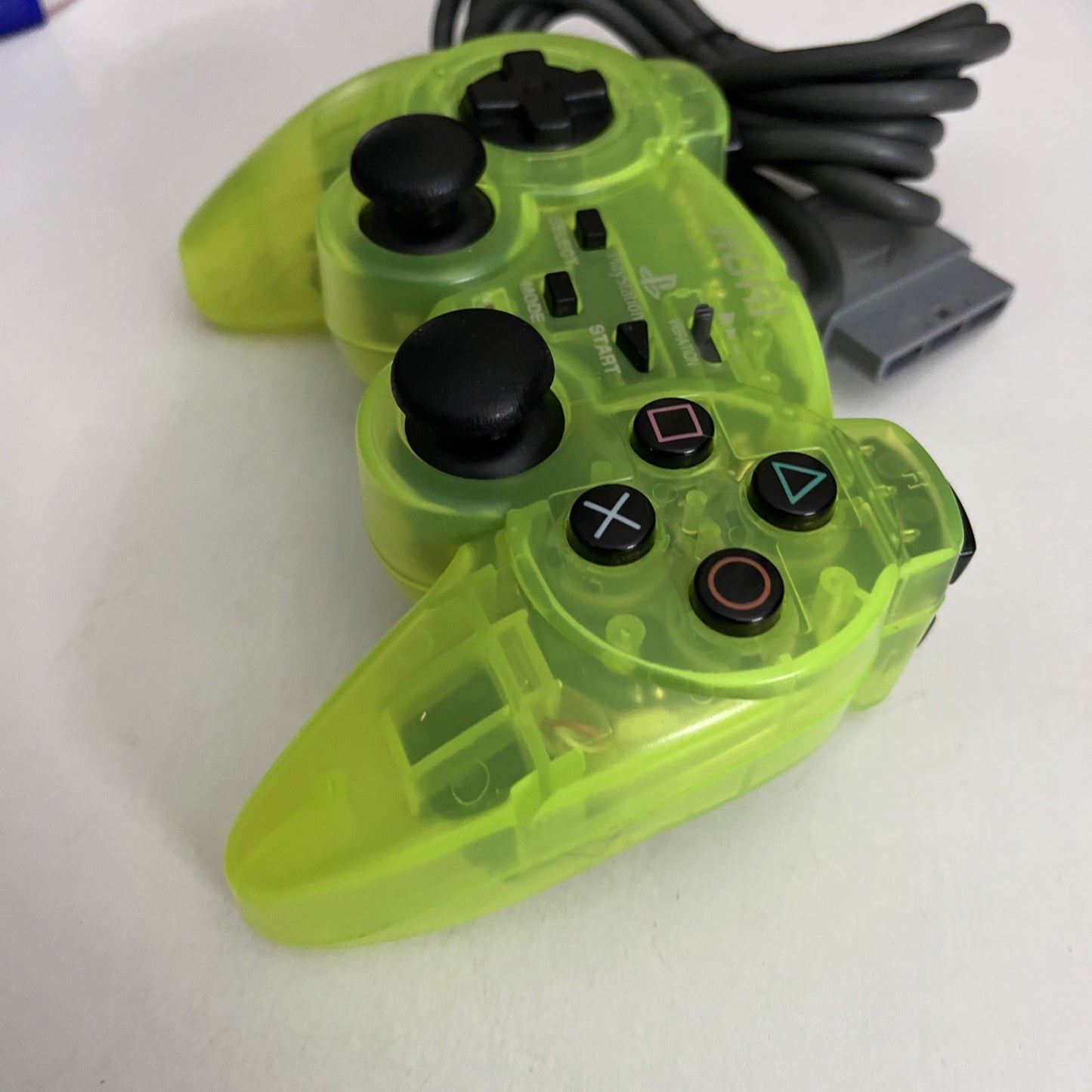 Hori Sony PlayStation Analog Sindou Fighting Controller Lime Yellow SLPH 000125