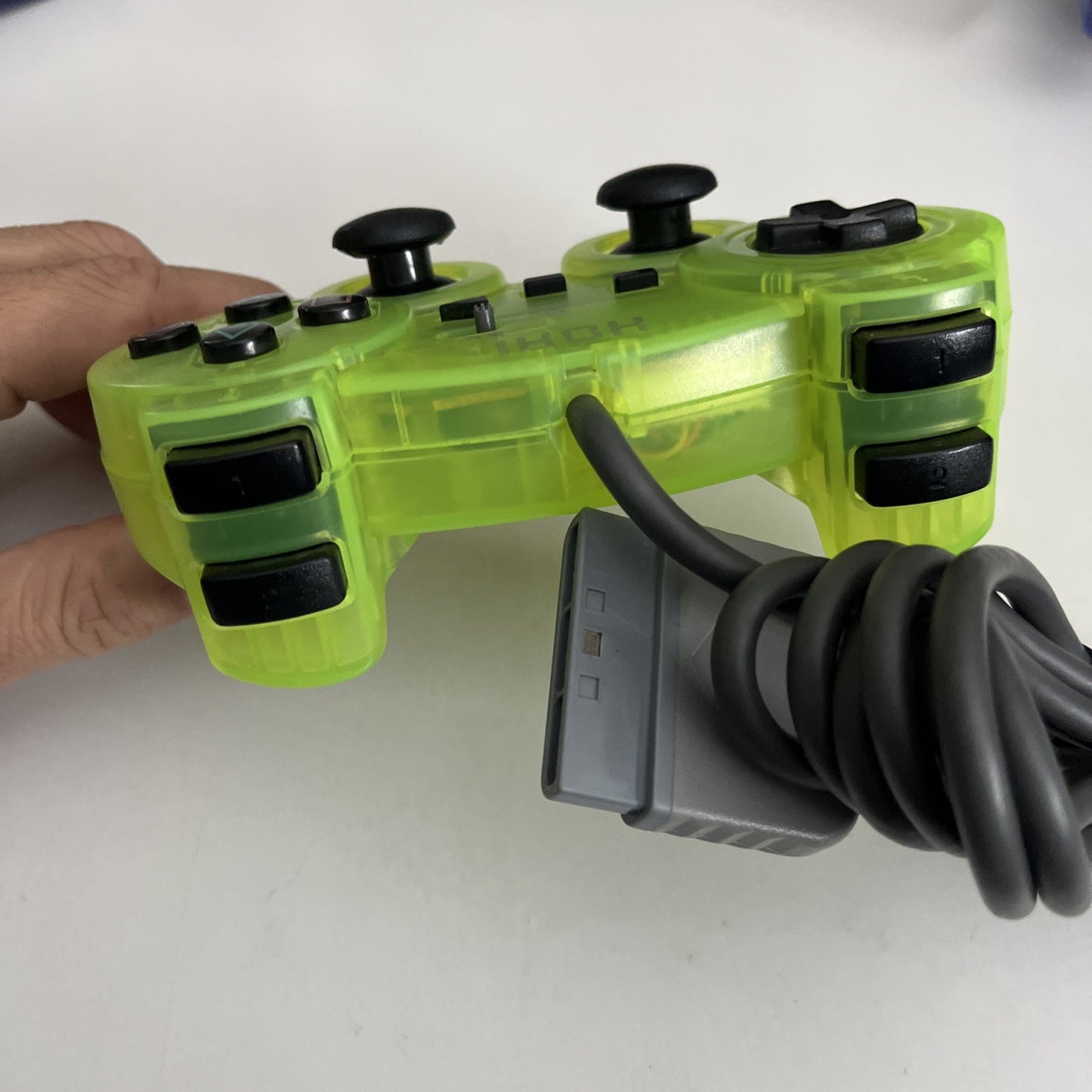 Hori Sony PlayStation Analog Sindou Fighting Controller Lime Yellow SLPH 000125