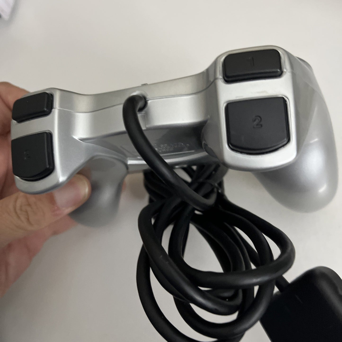 Hori Sony PlayStation Analog Sindou Pad 2 Turbo Controller Silver PS2 PS1