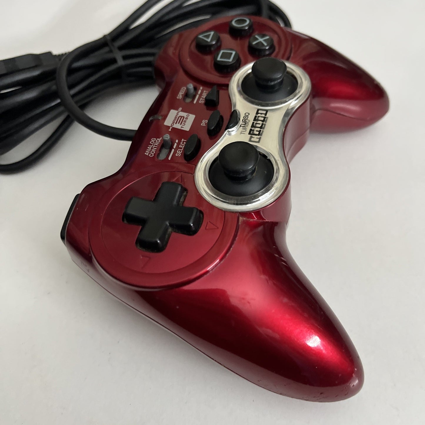 PS3 Horipad 3 Turbo Sony PlayStation Controller Hori USB Wired Red
