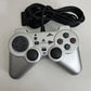 Fujiwork Analog Rensya PS2 Controller Silver With Turbo Rapid Fire