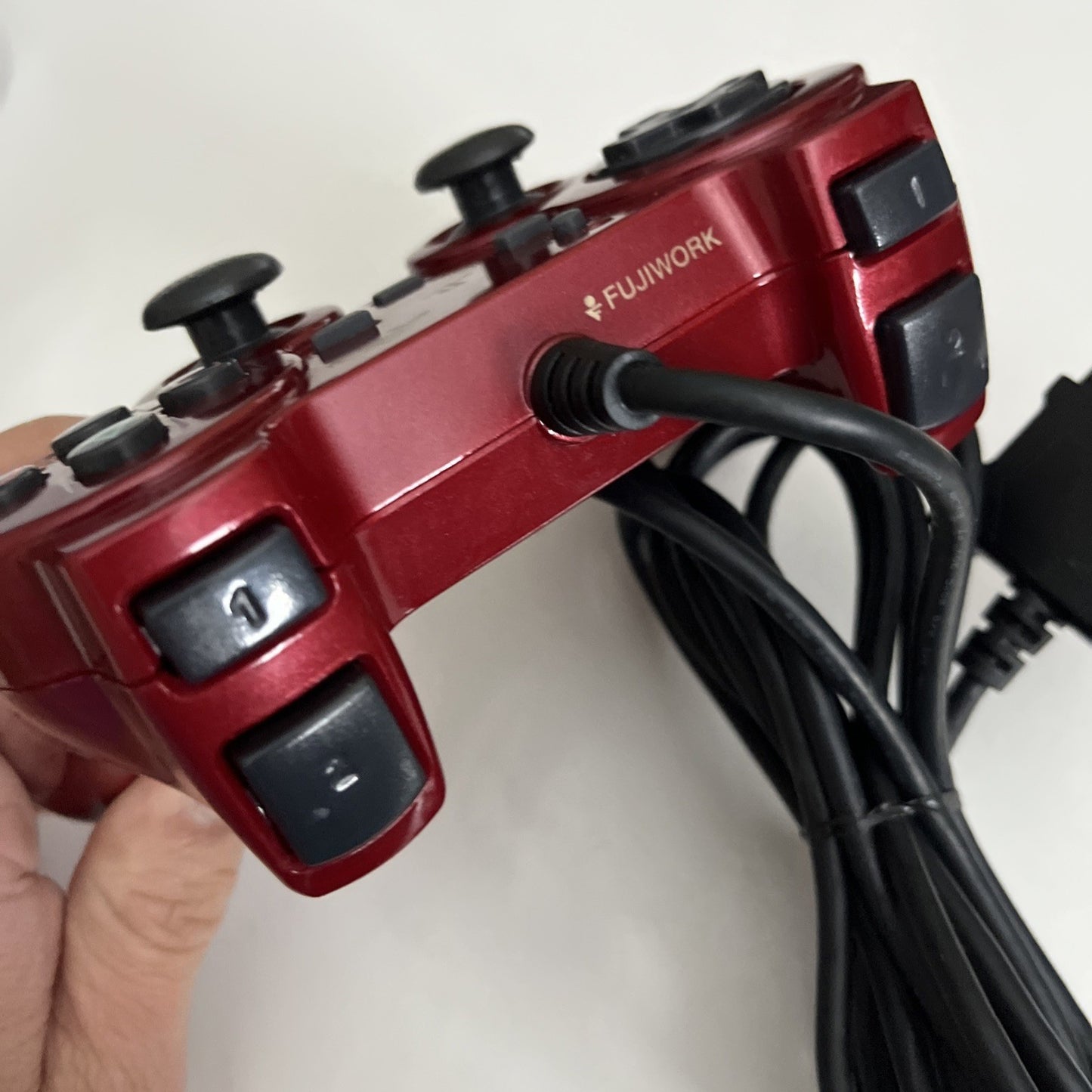 Fujiwork Rensya PS2 PlayStation Controller Red Turbo
