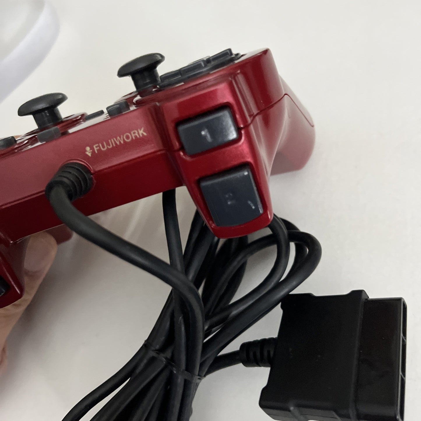 Fujiwork Rensya PS2 PlayStation Controller Red Turbo