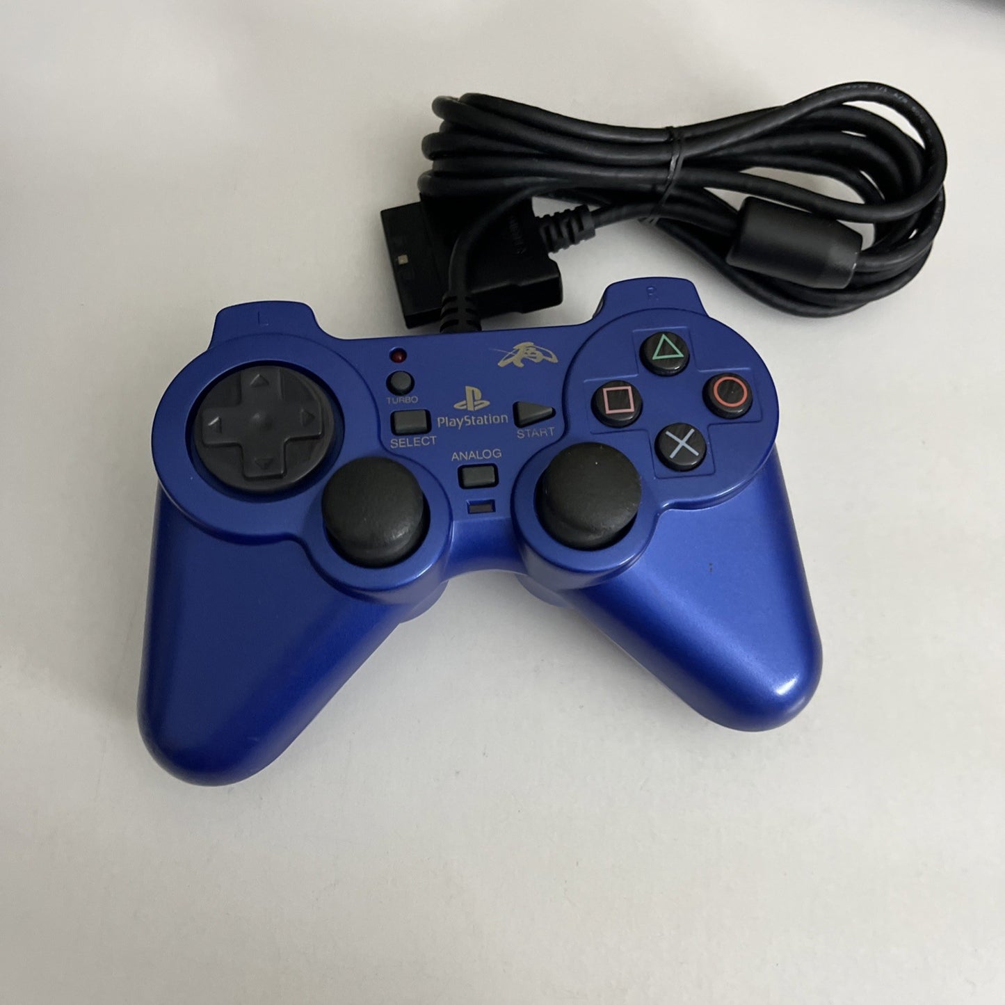 Fujiwork Rensya PS2 PlayStation Controller Turbo Function Blue