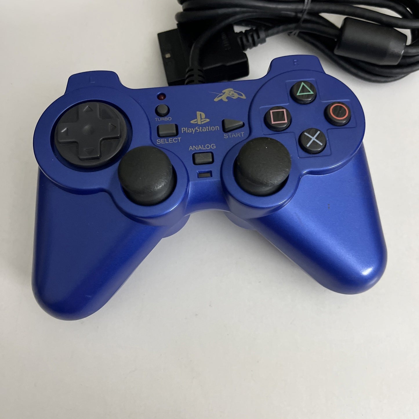 Fujiwork Rensya PS2 PlayStation Controller Turbo Function Blue
