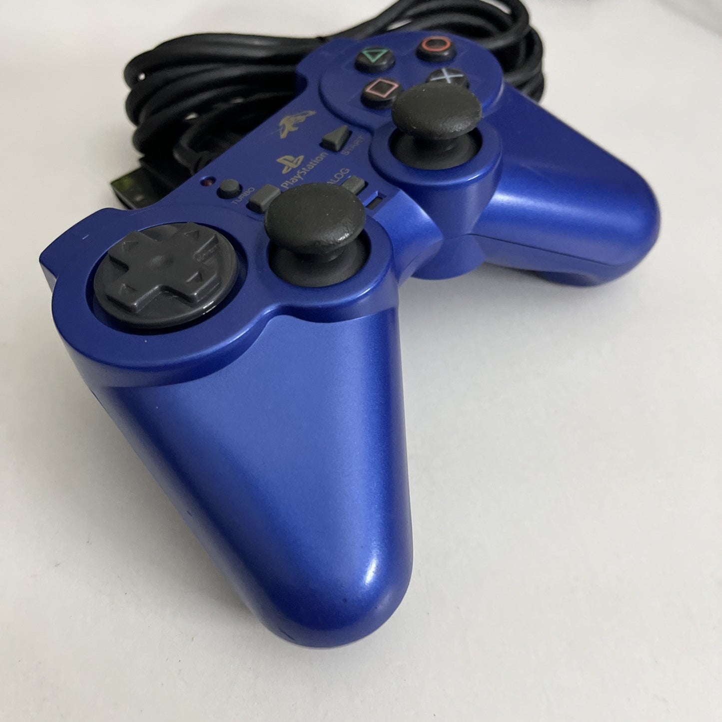 Fujiwork Rensya PS2 PlayStation Controller Turbo Function Blue