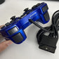 Fuijiwork PS2 PlayStation Controller Turbo Function Precise Analog Control Blue