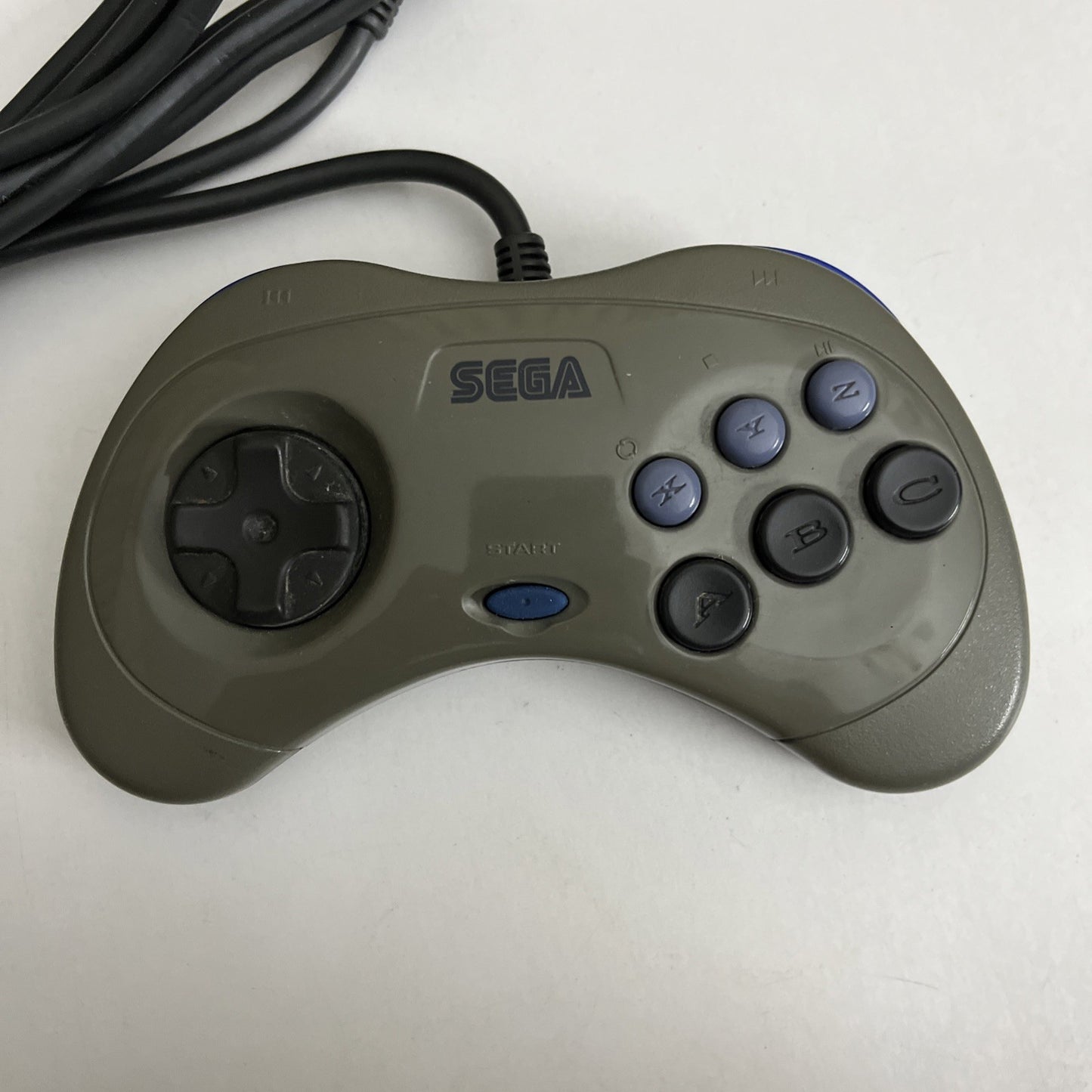 Genuine Sega Saturn Controller Gamepad Gray HSS-0101 Made In Japan