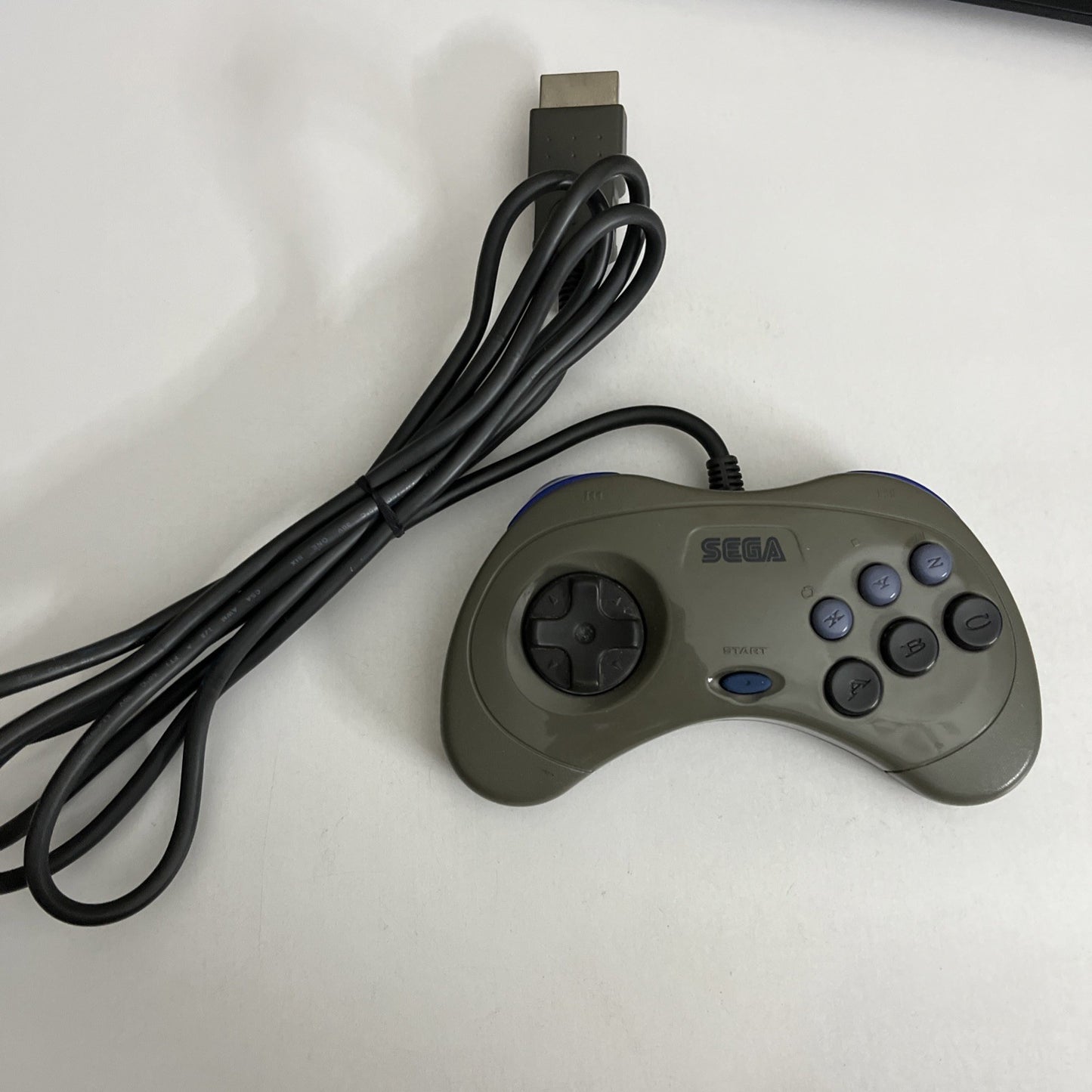 Genuine Sega Saturn Controller Gamepad Gray HSS-0101 Made In Japan