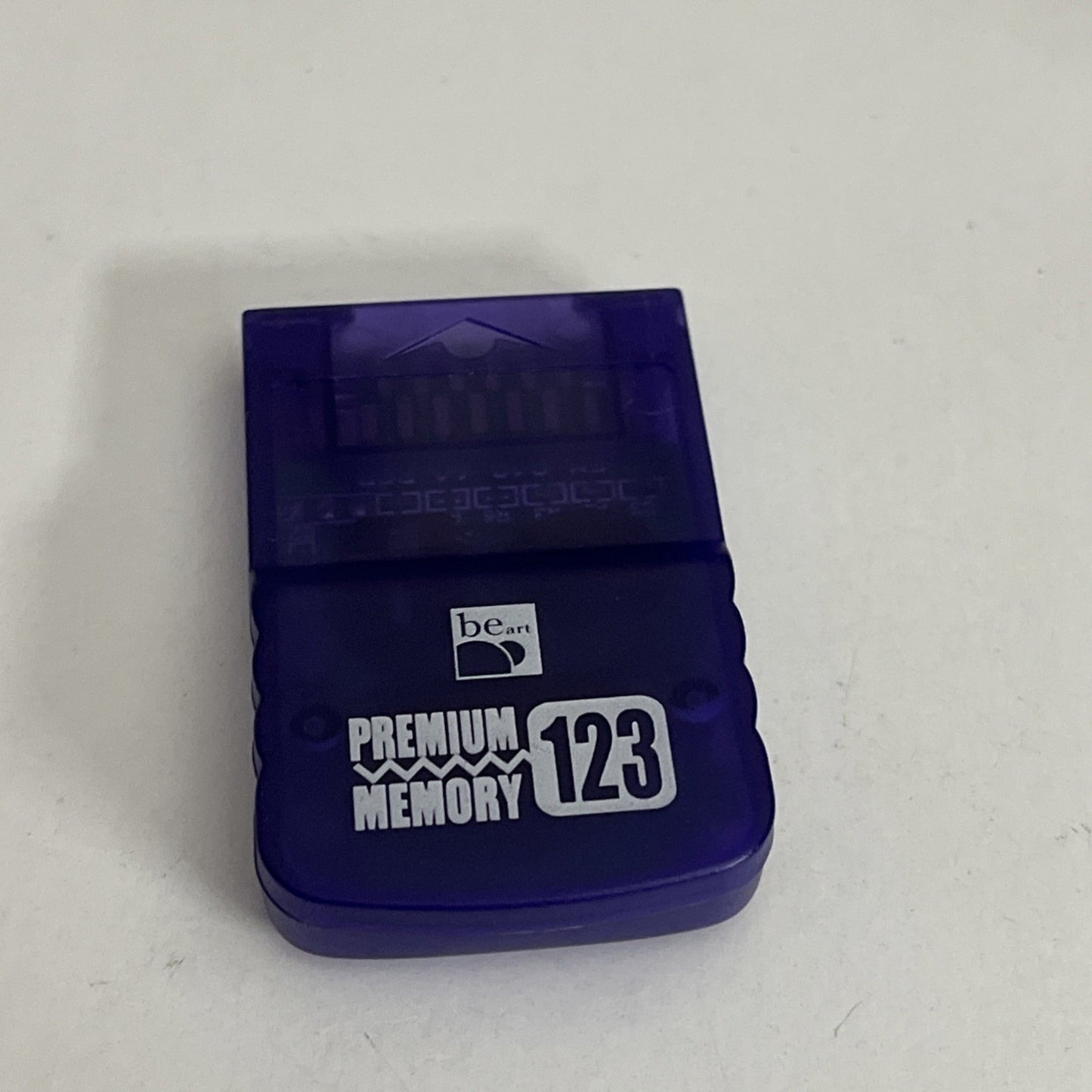 Premium Memory Card 8MB 123 Blocks GameCube Clear Purple