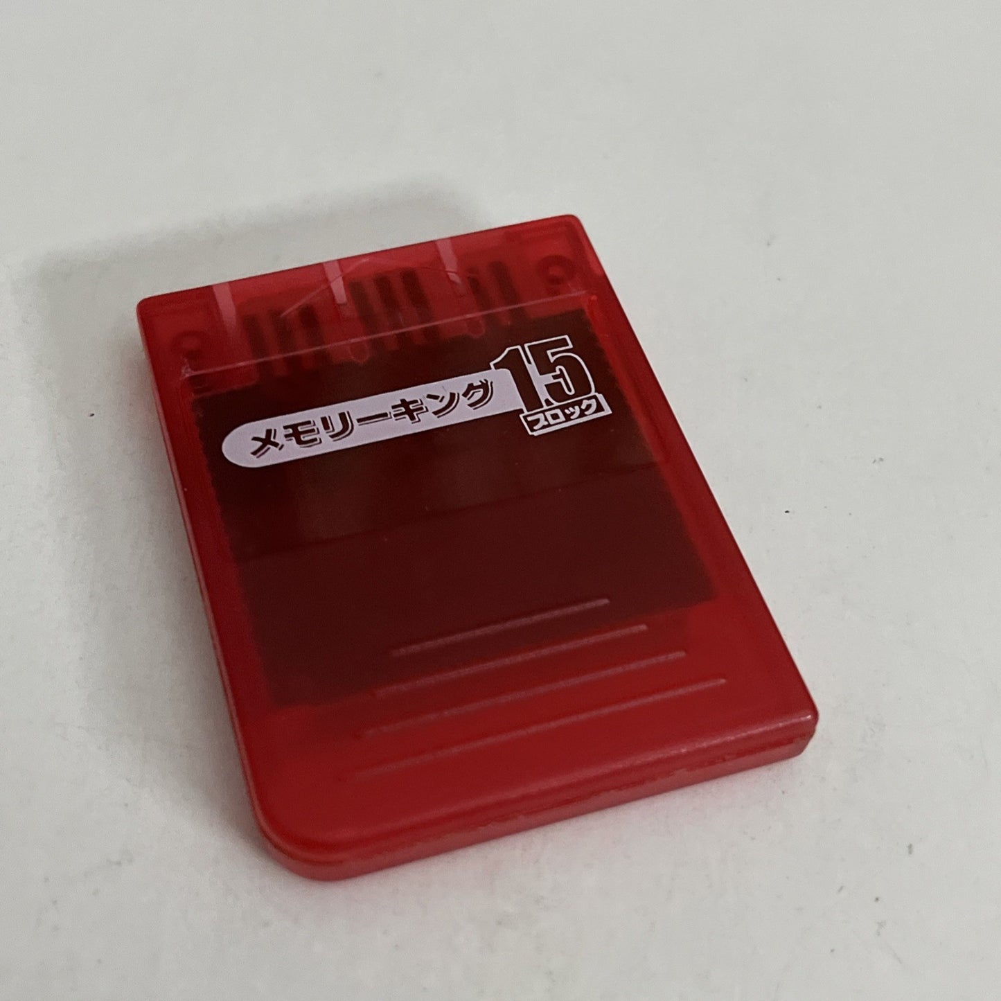 PS1 PlayStation Memory Card Transparent Red 1MB